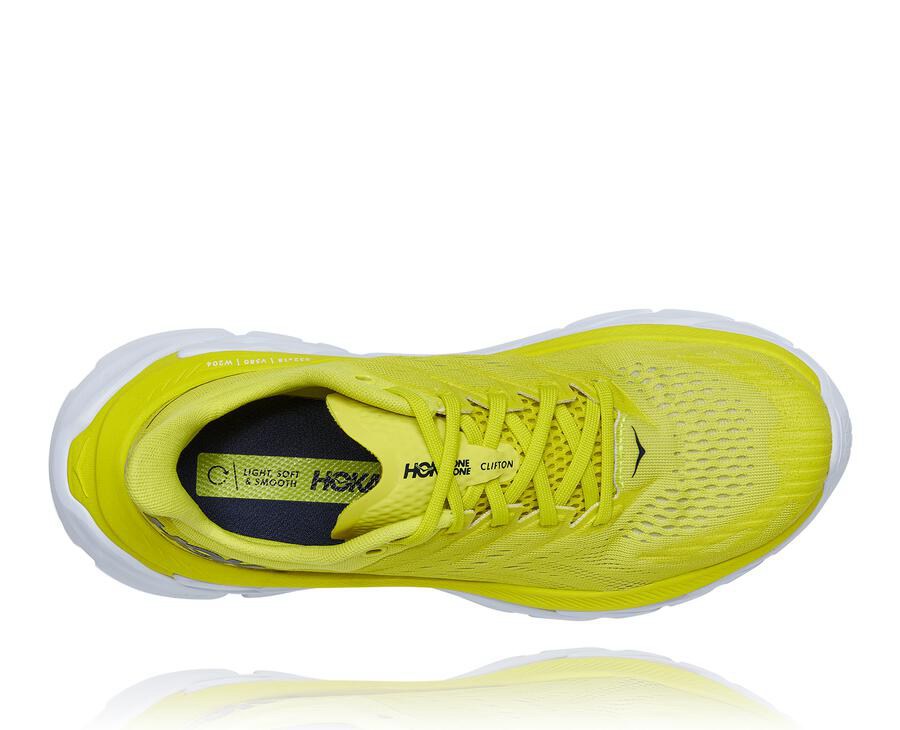 Hoka Australia One One Clifton Edge - Mens Running Shoes Fluorescence - TIUXD-9613